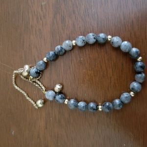 Aster Petal Bracelet in Gold & Lavrakite